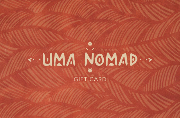 Bohemian Sustainable Fashion - WOODEN GIFT CARD WITH GIFTBOX - Uma Nomad
