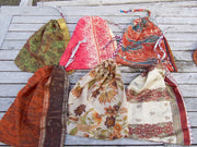 Bohemian Sustainable Fashion - LARGE Product Bags made from Recycled leftover fabrics. - Uma Nomad