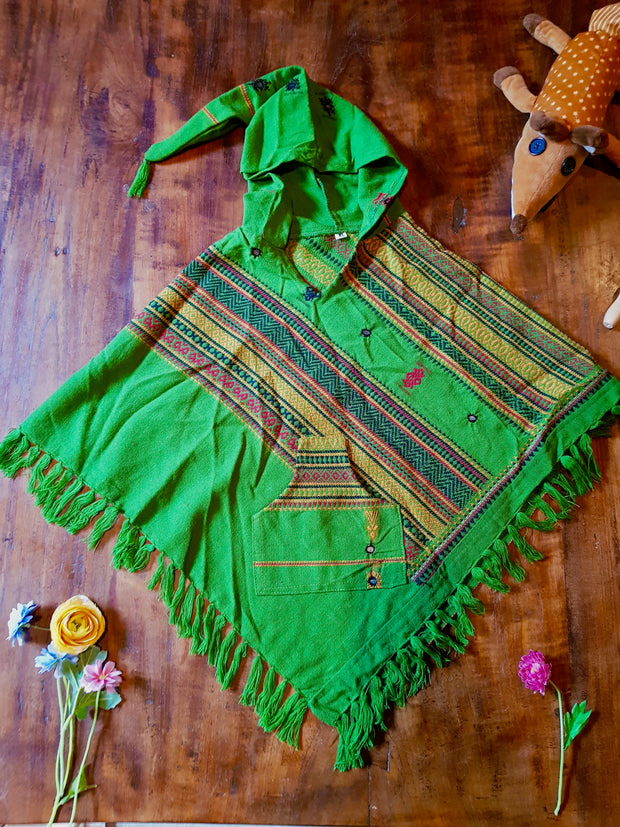 Bohemian Sustainable Fashion - Children's Poncho 'Changuito' - Uma Nomad