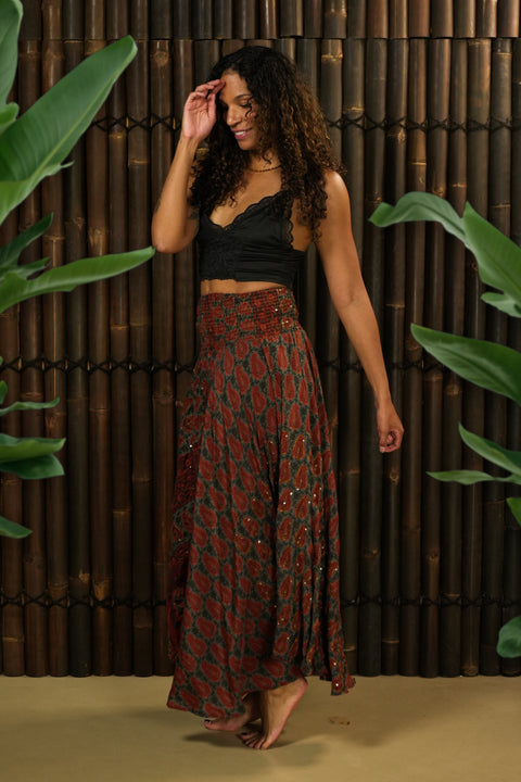 Bohemian Sustainable Fashion - Trousers 'Chatra' - with imperfection - Uma Nomad