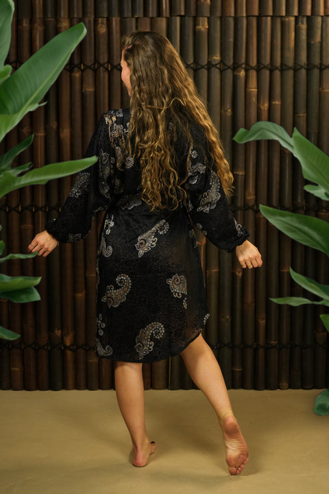 Bohemian Sustainable Fashion - Tunic Dress 'Sirin' - with imperfection - Uma Nomad
