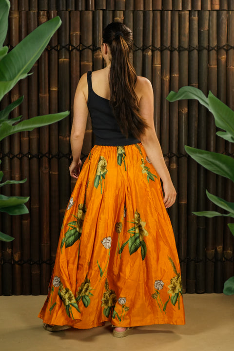 Bohemian Sustainable Fashion - Skirt 'Taonga' | Double Slit | XXS - M | with imperfections - Uma Nomad