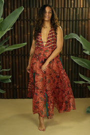 Bohemian Sustainable Fashion - Maxi Dress 'Ailyak' - see through - Uma Nomad