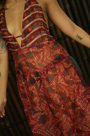 Bohemian Sustainable Fashion - Maxi Dress 'Ailyak' - see through - Uma Nomad