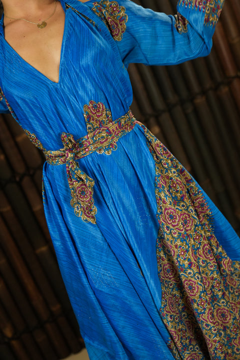 Bohemian Sustainable Fashion - Jumpsuit 'Eunoia' with Sleeves - with imperfections - Uma Nomad