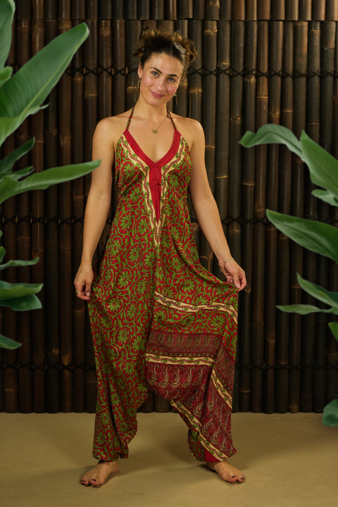 Bohemian Sustainable Fashion - Jumpsuit 'Metanoia' - extra long - with imperfections - Uma Nomad