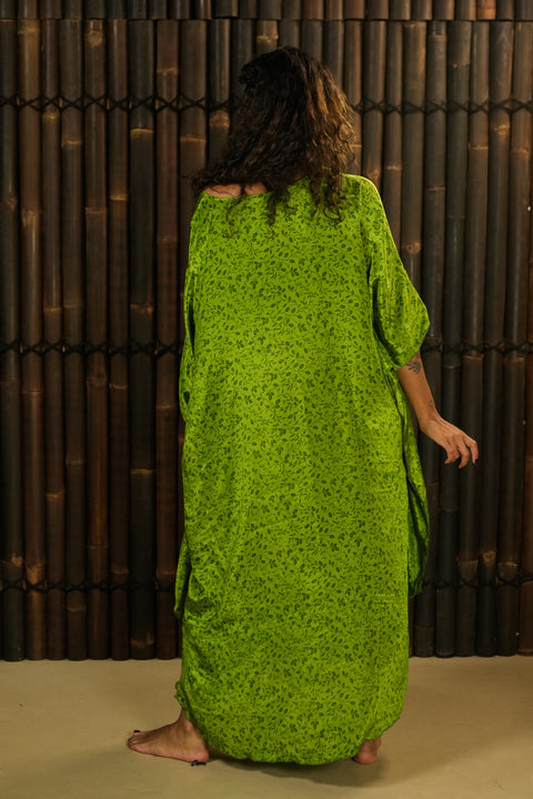 Bohemian Sustainable Fashion - Extra Large Kaftan 'Rahma' - with imperfection - Uma Nomad