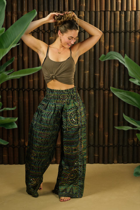 Bohemian Sustainable Fashion - Trousers 'Hygge' • M-L • with imperfections - Uma Nomad