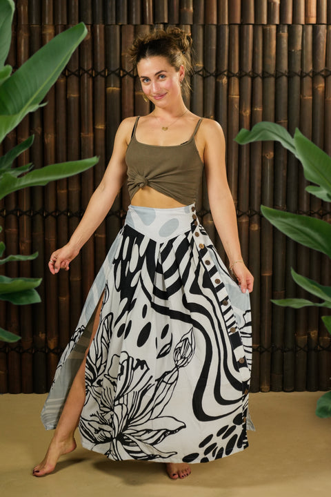 Bohemian Sustainable Fashion - Skirt 'Pagala' • XS-M • with imperfections - Uma Nomad