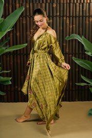Bohemian Sustainable Fashion - Dress 'Eunoia' with Sleeves - longer - Uma Nomad