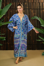 Bohemian Sustainable Fashion - Kimono Jacket and Dress 'Ruhe' - with imperfections - Uma Nomad