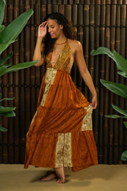 Bohemian Sustainable Fashion - Maxi Dress 'Ailyak' - with imperfection - Uma Nomad