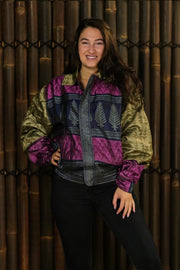 Bohemian Sustainable Fashion - Bomber Jacket 'Rame' without hood - Uma Nomad