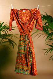 Bohemian Sustainable Fashion - Little kimono 'Ukiyo' Age: 8-10 - Uma Nomad