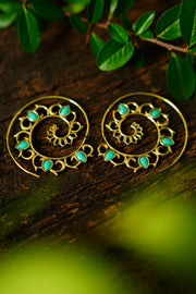 Bohemian Sustainable Fashion - Spiral Earrings 'Ajija' - Uma Nomad