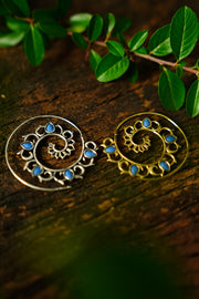 Bohemian Sustainable Fashion - Spiral Earrings 'Ajija' - Uma Nomad