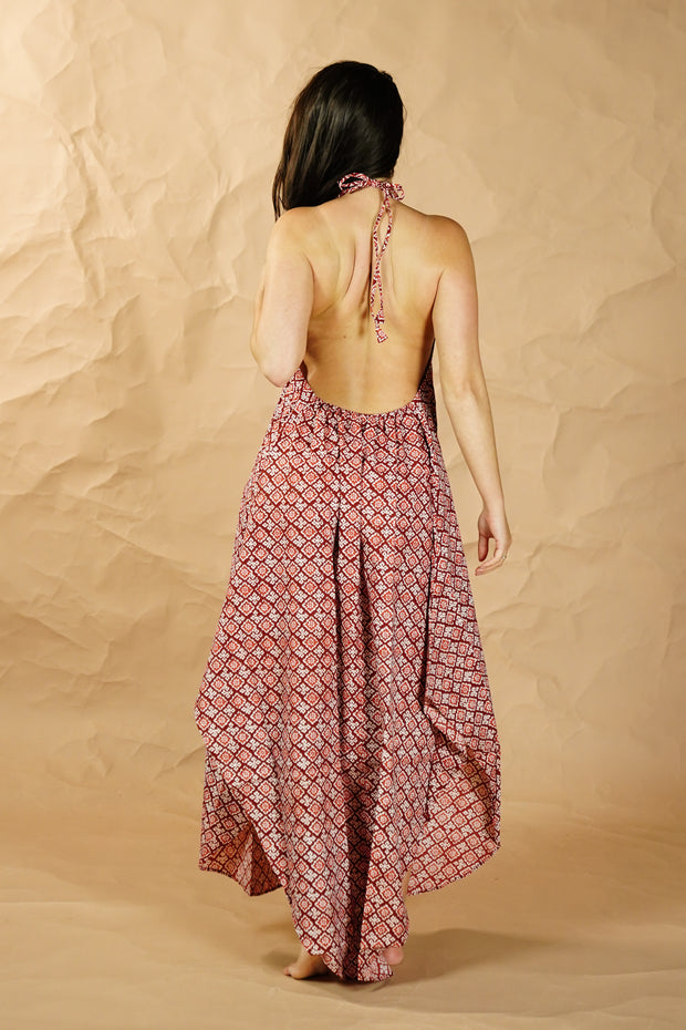 Bohemian Sustainable Fashion - Dress 'Cesur' Blok Print - Uma Nomad