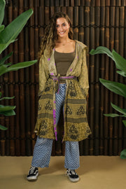 Bohemian Sustainable Fashion - Reversible Jacket ‘Isa’ • XS/S • short - Uma Nomad
