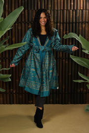 Bohemian Sustainable Fashion - Short Reversible Jacket ‘Isa’ • M-XL - Uma Nomad