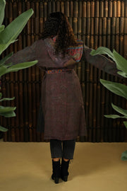Bohemian Sustainable Fashion - Short Reversible Jacket ‘Isa’ • M-XL • Recycled Cotton Lining - Uma Nomad