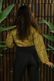 Bohemian Sustainable Fashion - Cropped Jacket 'Yugen' | M-L - Uma Nomad