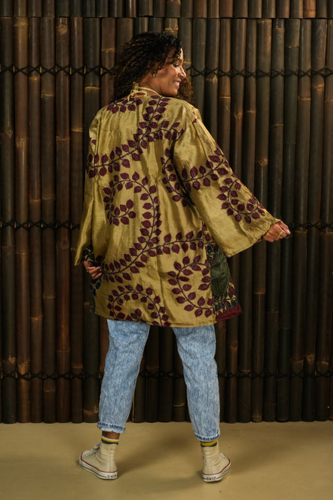 Bohemian Sustainable Fashion - Reversible Jacket ‘Kalon’ - with imperfections - Uma Nomad