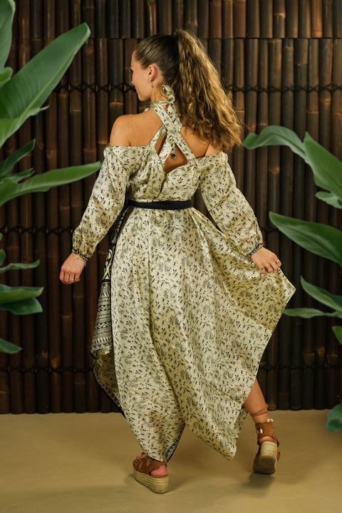 Bohemian Sustainable Fashion - Jumpsuit 'Eunoia' with Sleeves - Uma Nomad