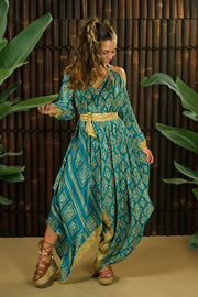 Bohemian Sustainable Fashion - Jumpsuit 'Eunoia' with Sleeves - RESERVED FOR ROSIE - Uma Nomad