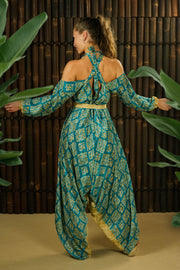 Bohemian Sustainable Fashion - Jumpsuit 'Eunoia' with Sleeves - RESERVED FOR ROSIE - Uma Nomad