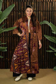 Bohemian Sustainable Fashion - Kimono-inspired Jacket dress 'Ukiyo' - Uma Nomad