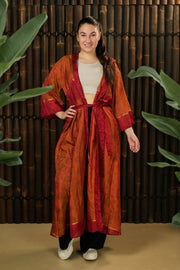 Kimono-inspired Jacket Dress 'Ukiyo' with hood