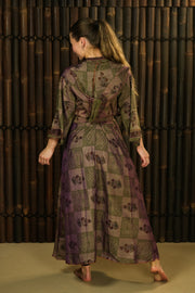 Bohemian Sustainable Fashion - Kimono-inspired Jacket Dress 'Ukiyo' with hood Reserved for Bethany - Uma Nomad