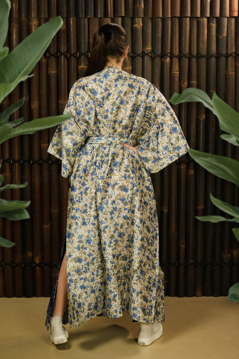 Bohemian Sustainable Fashion - Kimono-inspired Jacket and Dress 'Ruhe' - Uma Nomad