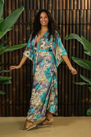 Bohemian Sustainable Fashion - Kimono Jacket and Dress 'Ruhe' - RESERVED FOR SHANNON - Uma Nomad