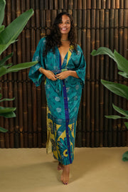 Bohemian Sustainable Fashion - Kimono-inspired Jacket and Dress 'Ruhe' - Uma Nomad