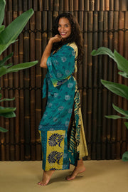 Bohemian Sustainable Fashion - Kimono-inspired Jacket and Dress 'Ruhe' - Uma Nomad