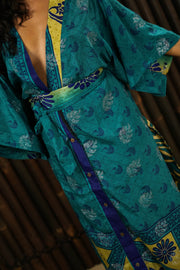 Bohemian Sustainable Fashion - Kimono-inspired Jacket and Dress 'Ruhe' - Uma Nomad