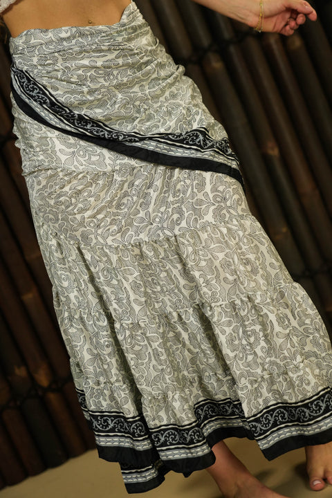 Bohemian Sustainable Fashion - Wrap Skirt 'Kesali' - extended size range - Uma Nomad
