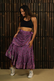 Bohemian Sustainable Fashion - Wrap Skirt 'Kesali' • XXS to XL - Uma Nomad