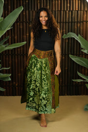 Bohemian Sustainable Fashion - Skirt 'Pagala' • M-L • With lining - Uma Nomad