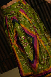 Bohemian Sustainable Fashion - Skirt 'Pagala' • L-XL • cotton lining - Uma Nomad