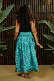 Bohemian Sustainable Fashion - Skirt 'Pagala' • L-XL • With lining - Uma Nomad