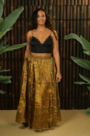 Bohemian Sustainable Fashion - Skirt 'Taonga' • Single Slit • XXS to L - Uma Nomad