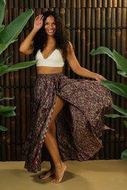 Bohemian Sustainable Fashion - Skirt 'Taonga' | Double Slit | XXS - L - Uma Nomad