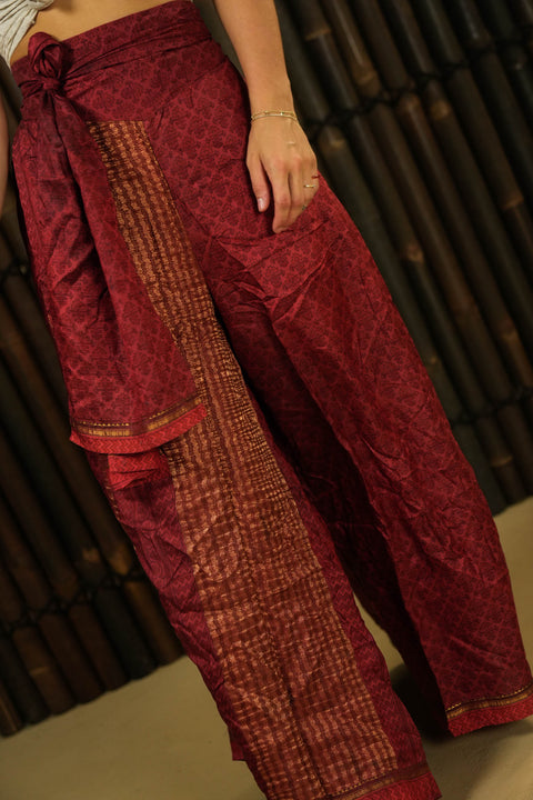 Bohemian Sustainable Fashion - Trousers 'Besa' • L/XXXL - RESERVED FOR AMBER - Uma Nomad