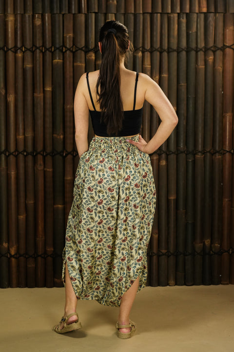 Bohemian Sustainable Fashion - Harem trousers-skirt 'Delara' - Uma Nomad