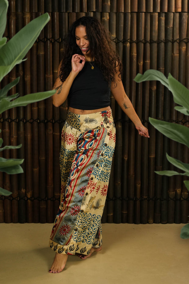 Bohemian Sustainable Fashion - Trousers 'Hygge' • L-XL • With lining - Uma Nomad