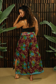 Bohemian Sustainable Fashion - Reversible Wrap Trousers 'Kaizen' • Short - Uma Nomad