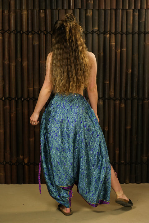 Bohemian Sustainable Fashion - Harem trousers-skirt 'Kefi' Reserved for Bethany - Uma Nomad