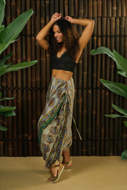 Bohemian Sustainable Fashion - Harem trousers-skirt 'Kefi' - Uma Nomad